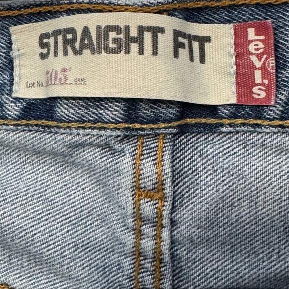 Levi’s 505 Straight Fit Jeans Light Blue Men’s 40x29 Zip Fly - Picture 5 of 7